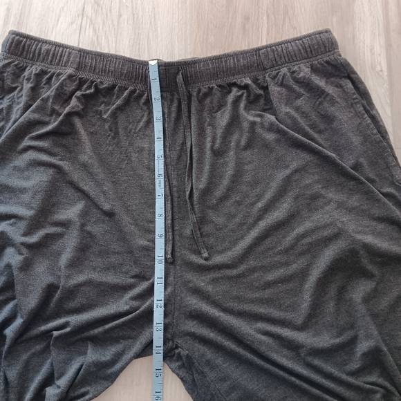 Latuza Pajama Bottoms Shorts Drawstring Elastic Comfy Lounge 9" Inseam Grey XL - Picture 5 of 9